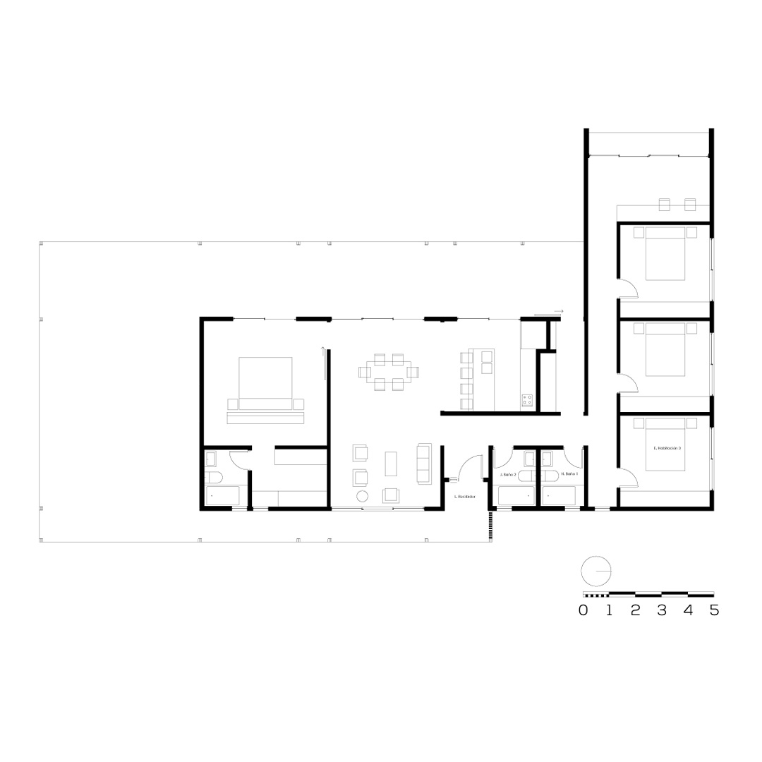 La Casa de Claudio — planta