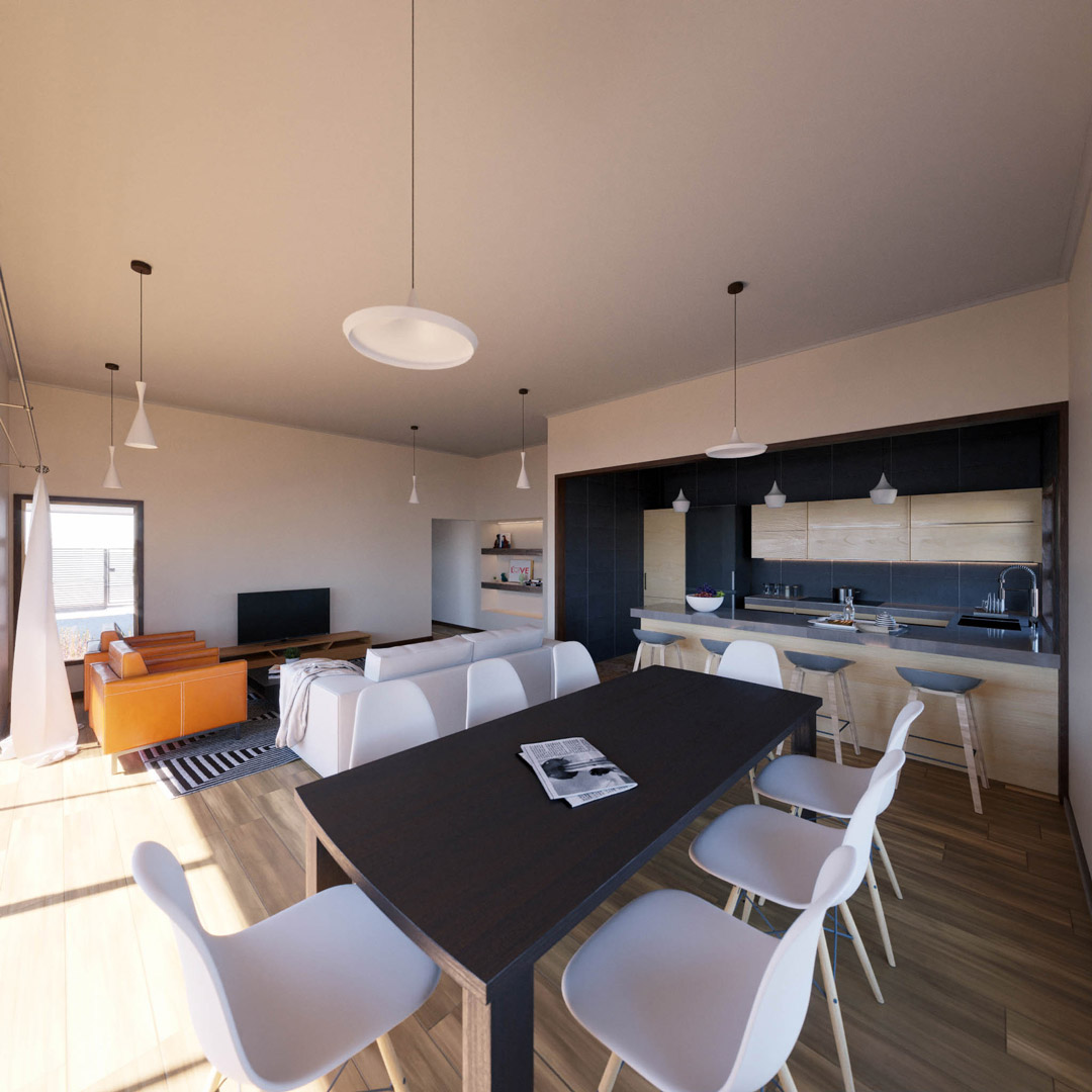 La Casa de Evelyn — Comedor living
