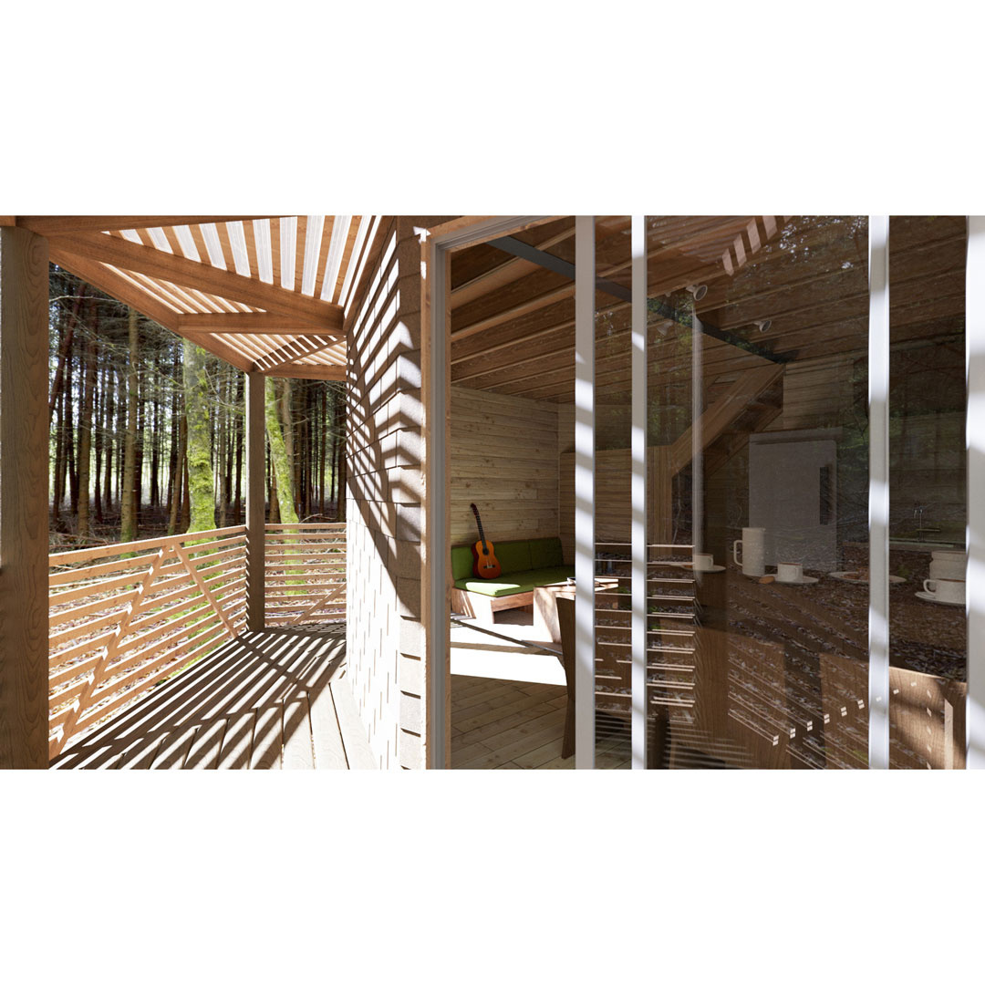 Domo Paulina — acceso, arquitectura saludable Maule