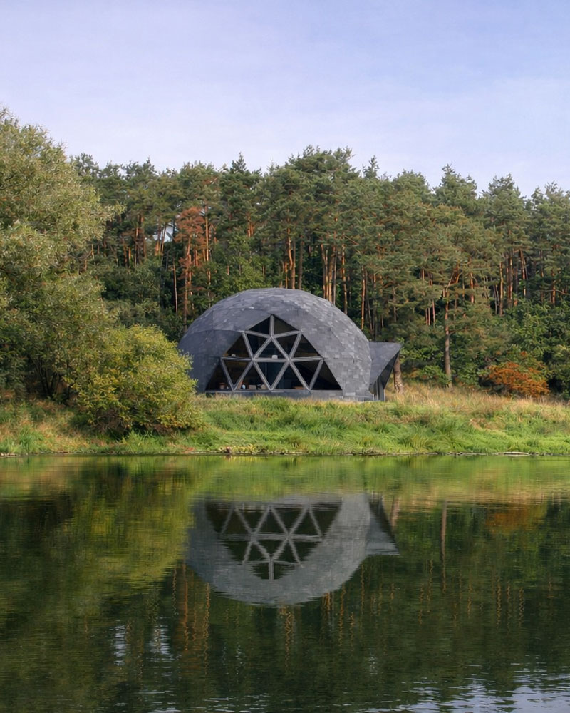 Un Domo para Luz — estructura geodésica sustentable diseñada por Tres9