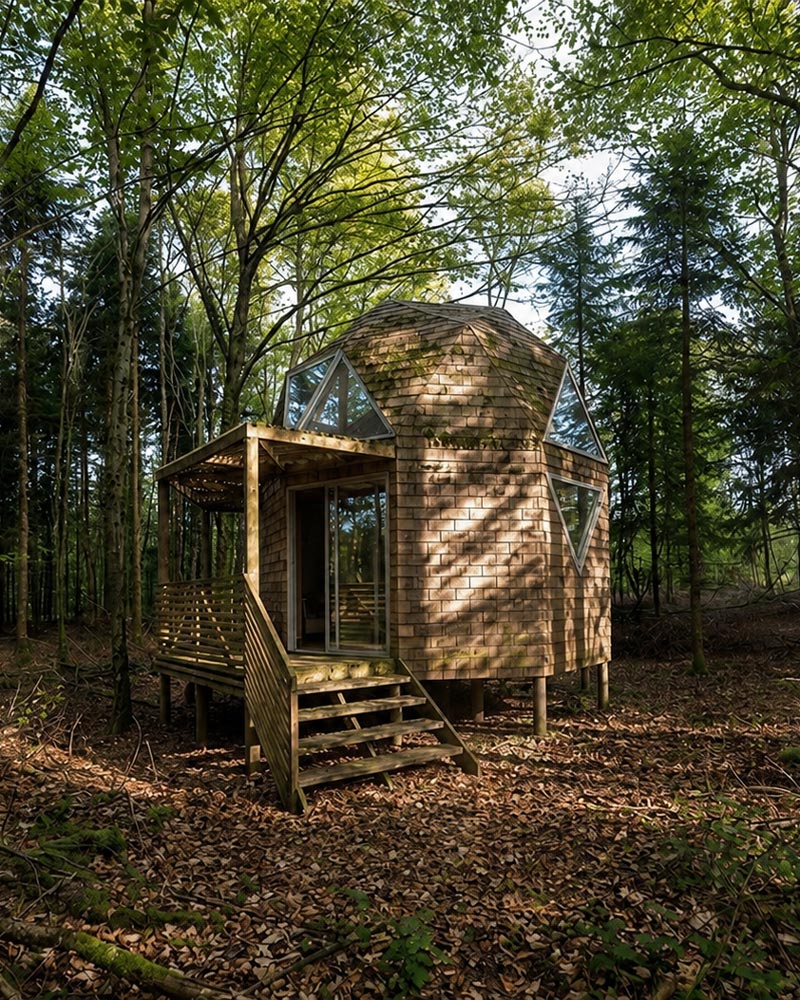 Domo Paulina — vivienda geodésica saludable por Tres9 Arquitectura