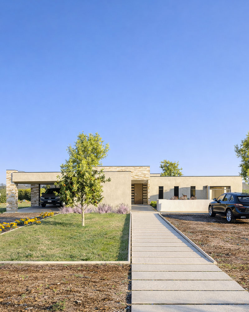 La Casa de Rodrigo — vivienda saludable bioclimática por Tres9, Romeral