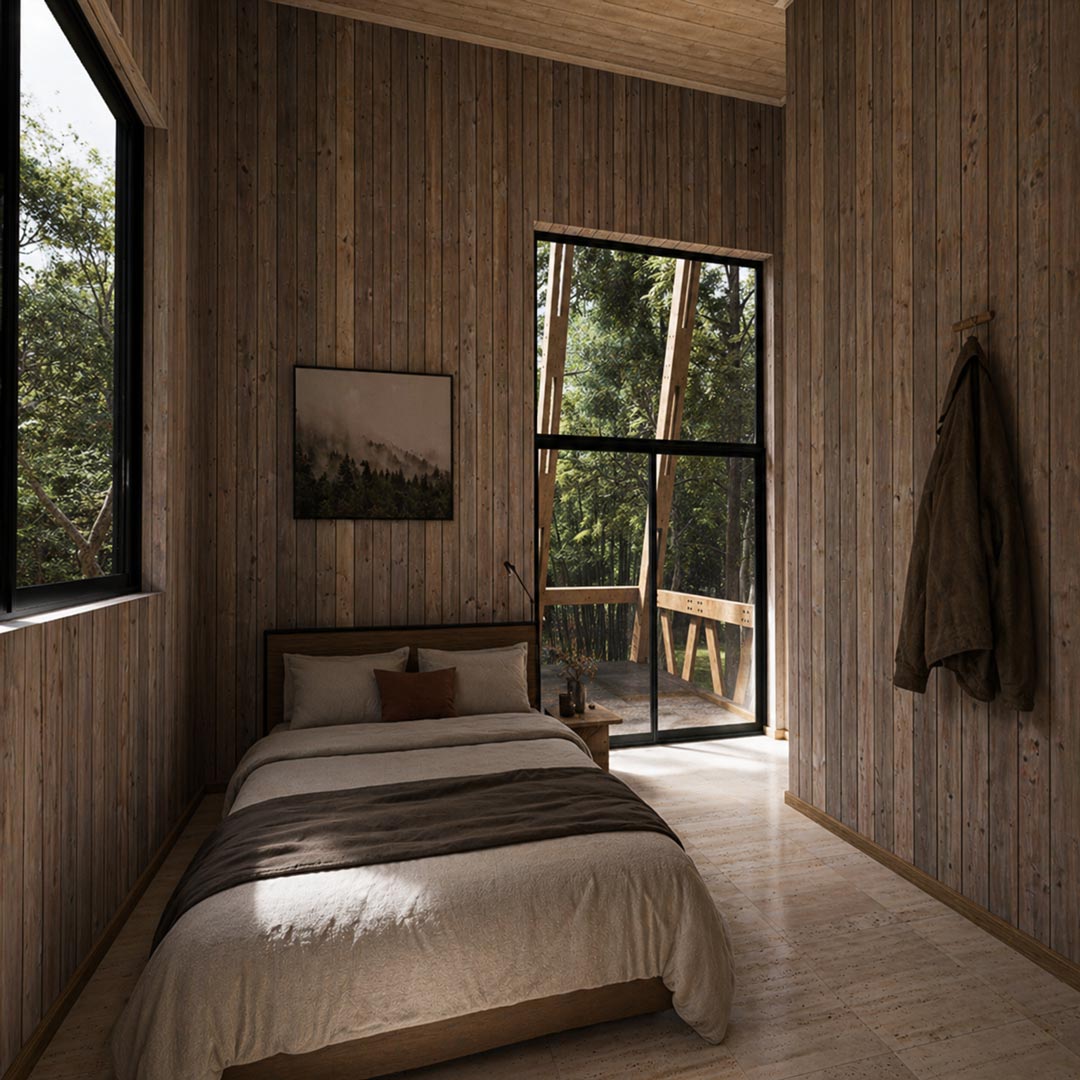 El Refugio de Fernando y Vale — dormitorio