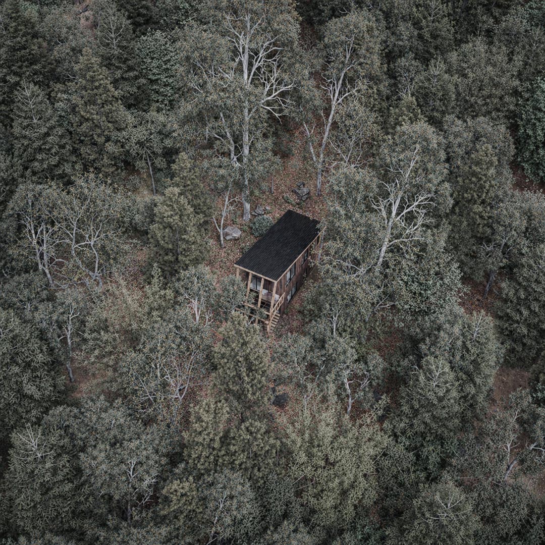 El Refugio de Fernando y Vale — drone