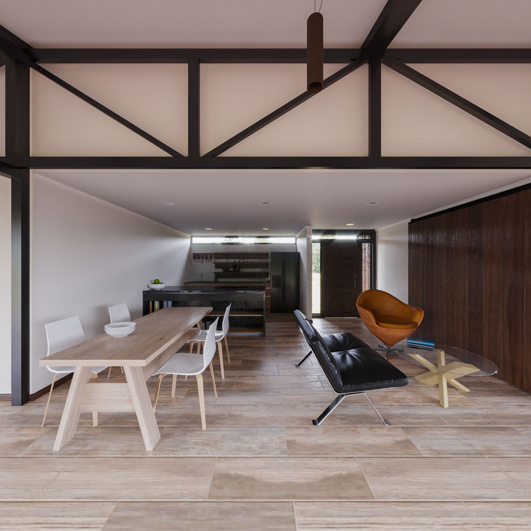 La Casa de Víctor — comedor living