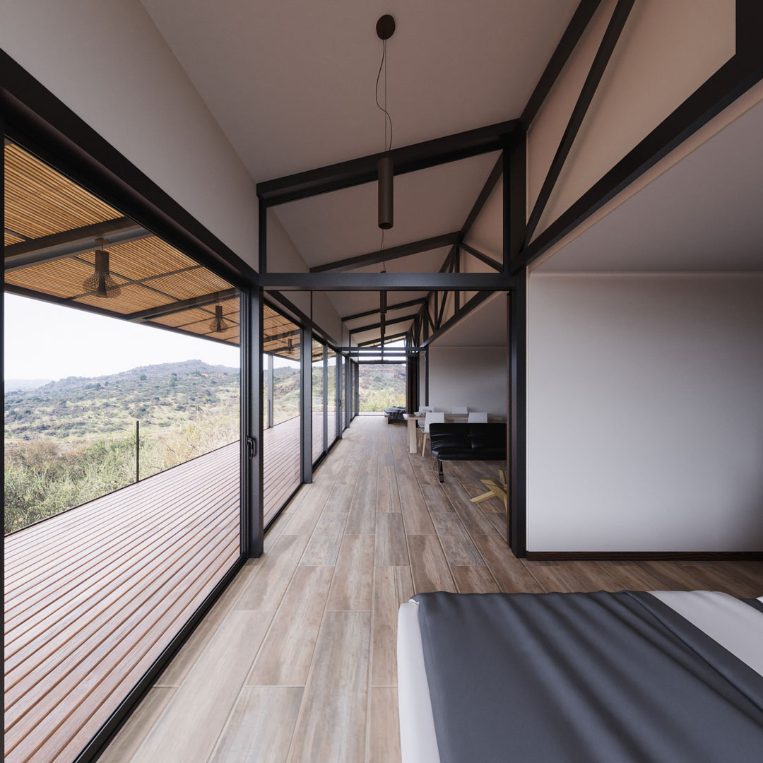La Casa de Víctor — pasillo habitacion