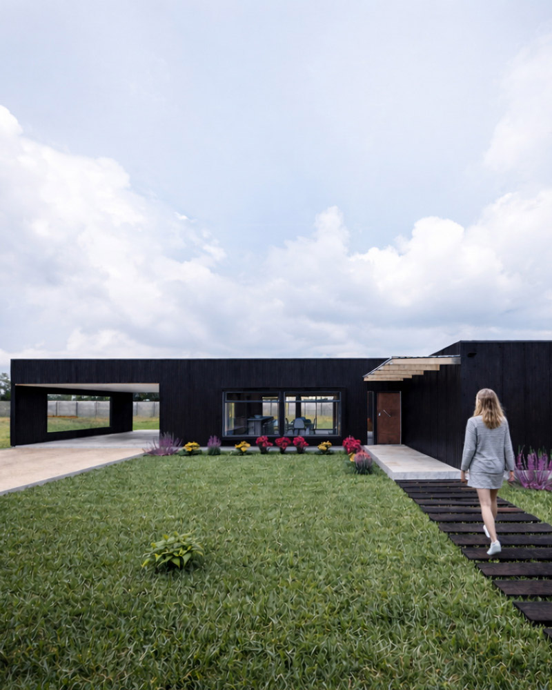 La Casa de Pedro — vivienda saludable paneles SIP por Tres9, Romeral
